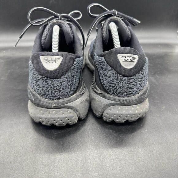 Brooks Adrenaline GTS 20 Running Shoes Mens 10D Grey Black Lightweight GUC - Picture 4 of 7